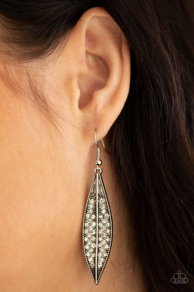 Hearty Harvest - White - Paparazzi Earring Image