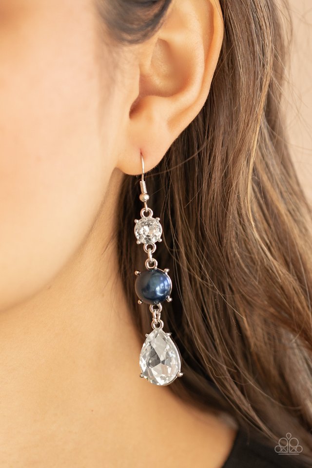Unpredictable Shimmer - Blue - Paparazzi Earring Image
