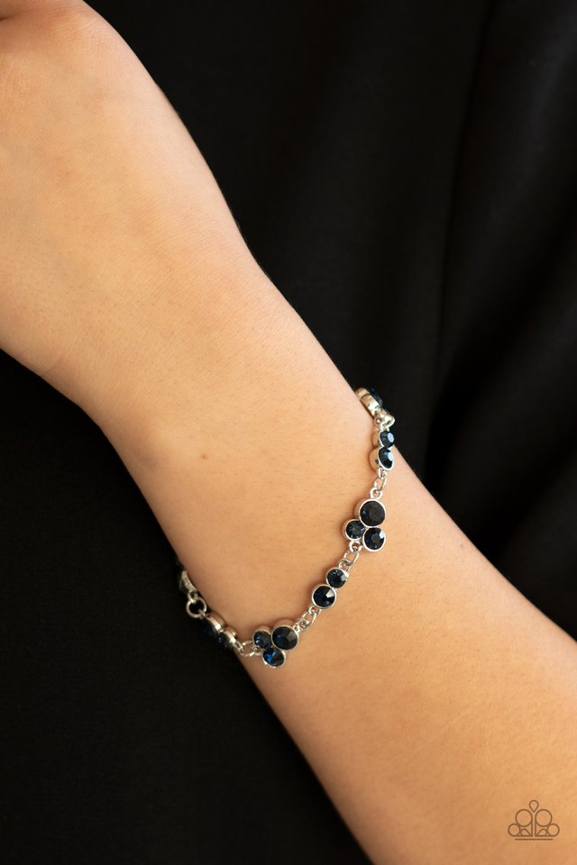 Social GLISTENING - Blue - Paparazzi Bracelet Image