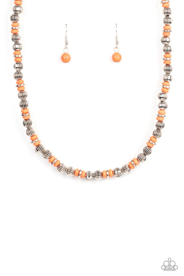 ZEN You Least Expect It - Orange - Paparazzi Necklace Image