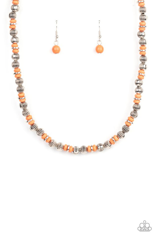 ZEN You Least Expect It - Orange - Paparazzi Necklace Image