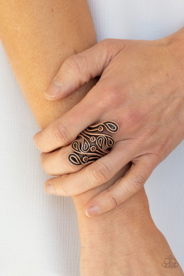 FRILL In The Blank - Copper - Paparazzi Ring Image
