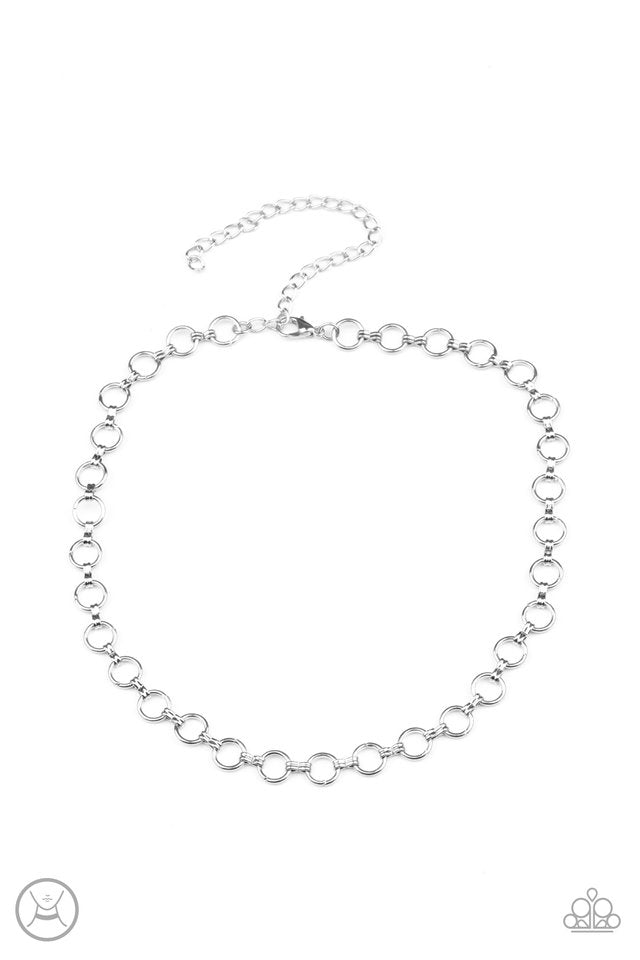 Insta Connection - Silver - Paparazzi Necklace Image