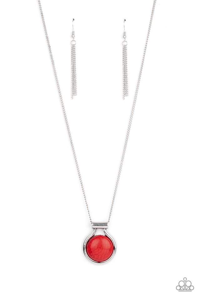 Patagonian Paradise - Red - Paparazzi Necklace Image
