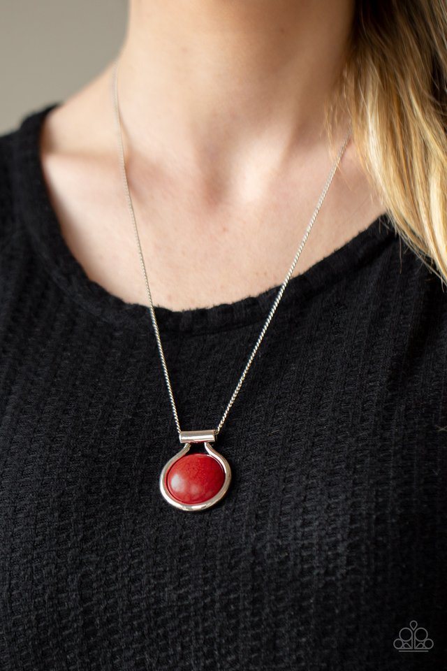 Patagonian Paradise - Red - Paparazzi Necklace Image