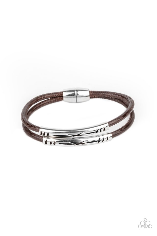 What a WANDER-ful World - Brown - Paparazzi Bracelet Image
