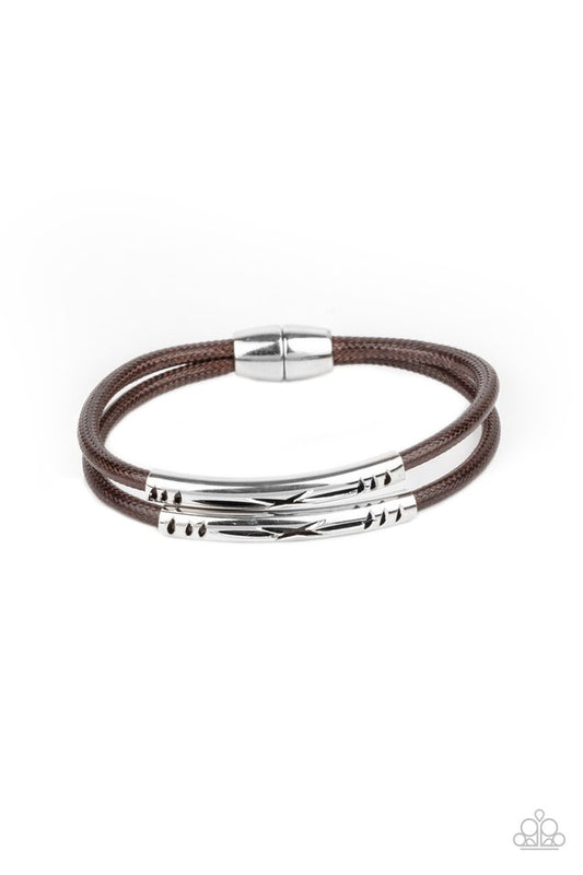 What a WANDER-ful World - Brown - Paparazzi Bracelet Image
