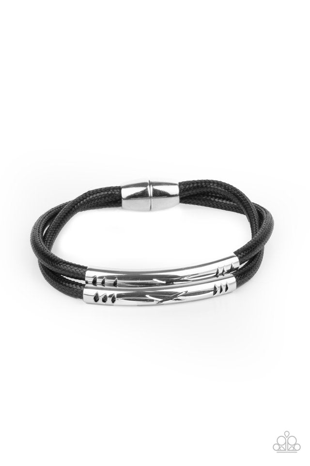 What a WANDER-ful World - Black - Paparazzi Bracelet Image