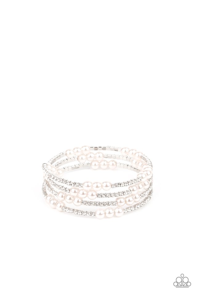 Hollywood Hospitality - White - Paparazzi Bracelet Image