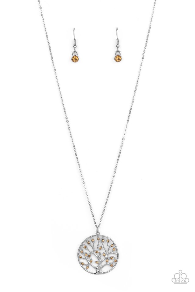 Save The MONEY Trees - Brown - Paparazzi Necklace Image