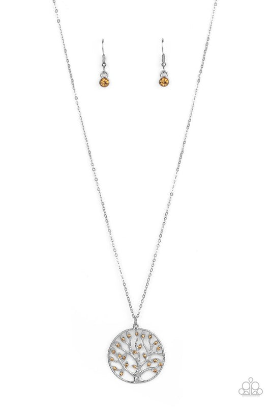 Save The MONEY Trees - Brown - Paparazzi Necklace Image