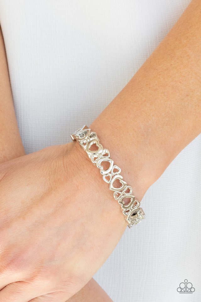 You HEART The Lady! - Silver - Paparazzi Bracelet Image