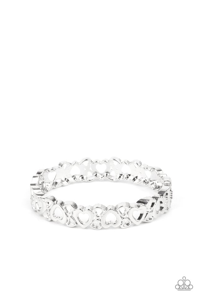 You HEART The Lady! - Silver - Paparazzi Bracelet Image