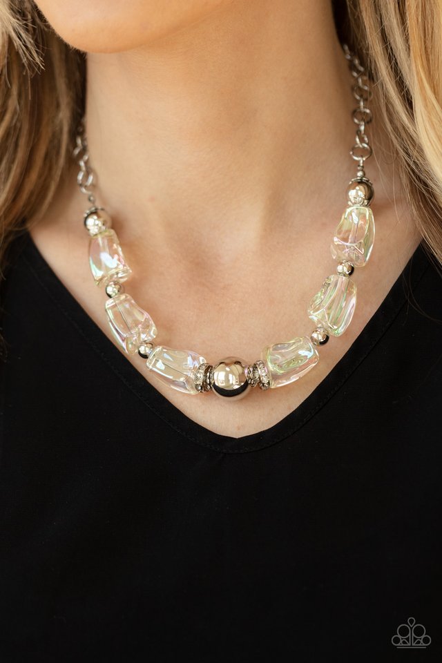 Iridescently Ice Queen - Multi - Paparazzi Necklace Image