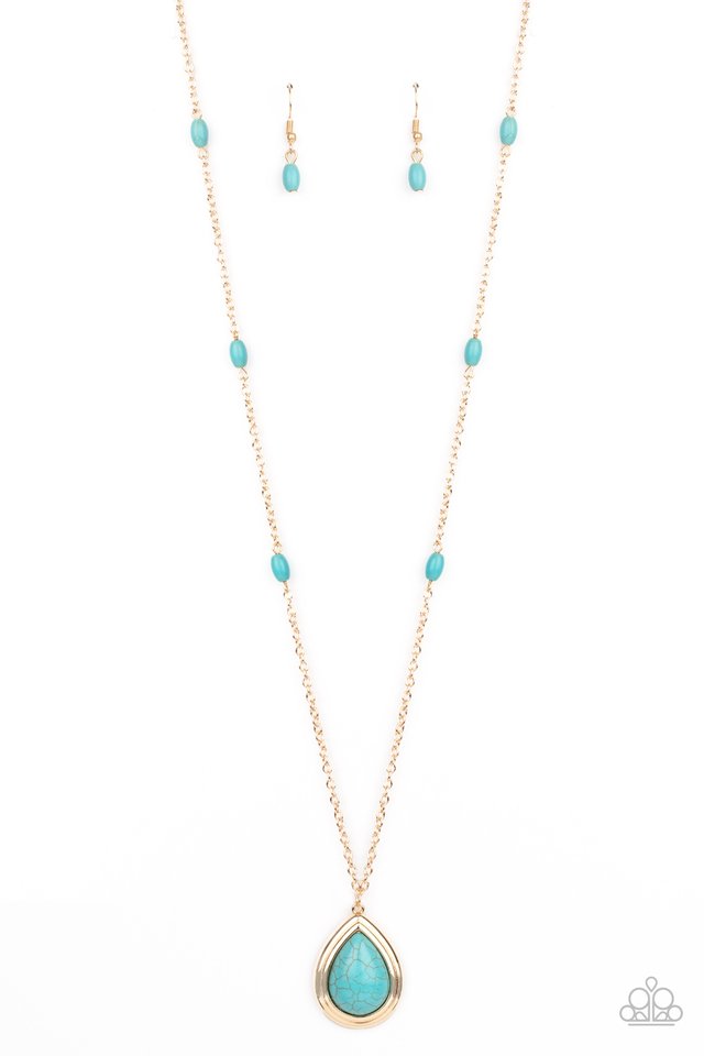Go Tell It On The MESA - Gold - Paparazzi Necklace Image