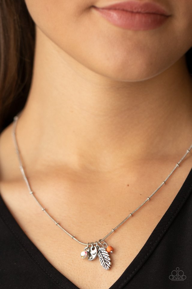 Wildly WANDER-ful - Orange - Paparazzi Necklace Image