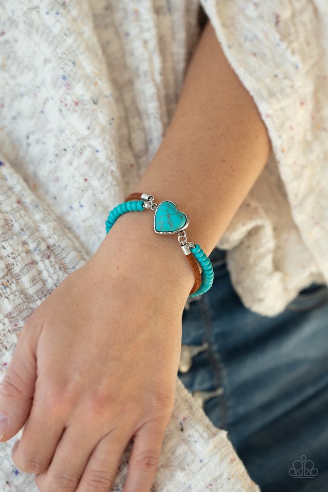 Charmingly Country - Blue - Paparazzi Bracelet Image
