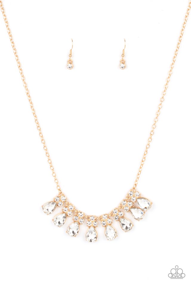 Sparkly Ever After - Gold - Paparazzi Necklace Image