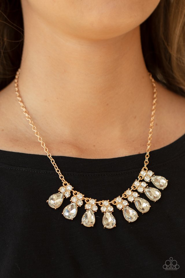 Sparkly Ever After - Gold - Paparazzi Necklace Image