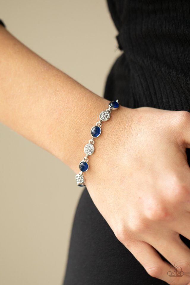 Stop and GLOW - Blue - Paparazzi Bracelet Image