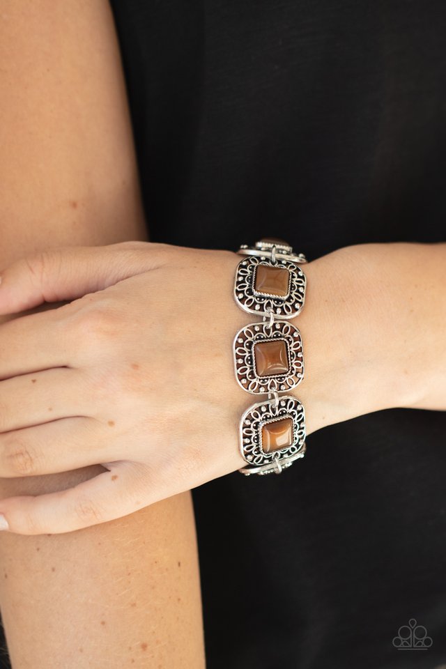 Dreamy Destinations - Brown - Paparazzi Bracelet Image