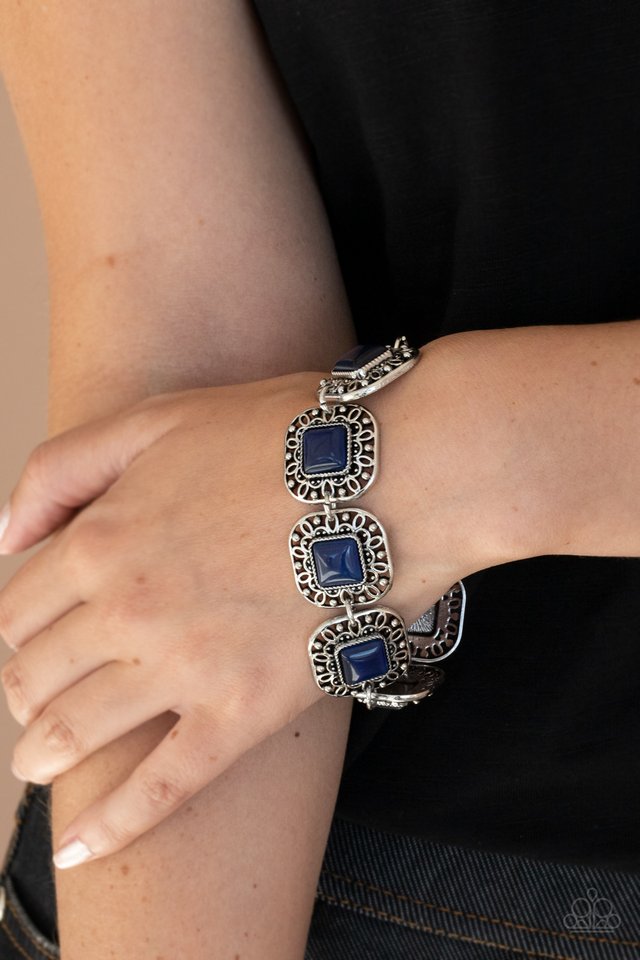 Dreamy Destinations - Blue - Paparazzi Bracelet Image
