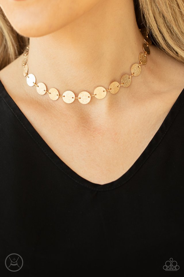 Reflection Detection - Gold - Paparazzi Necklace Image