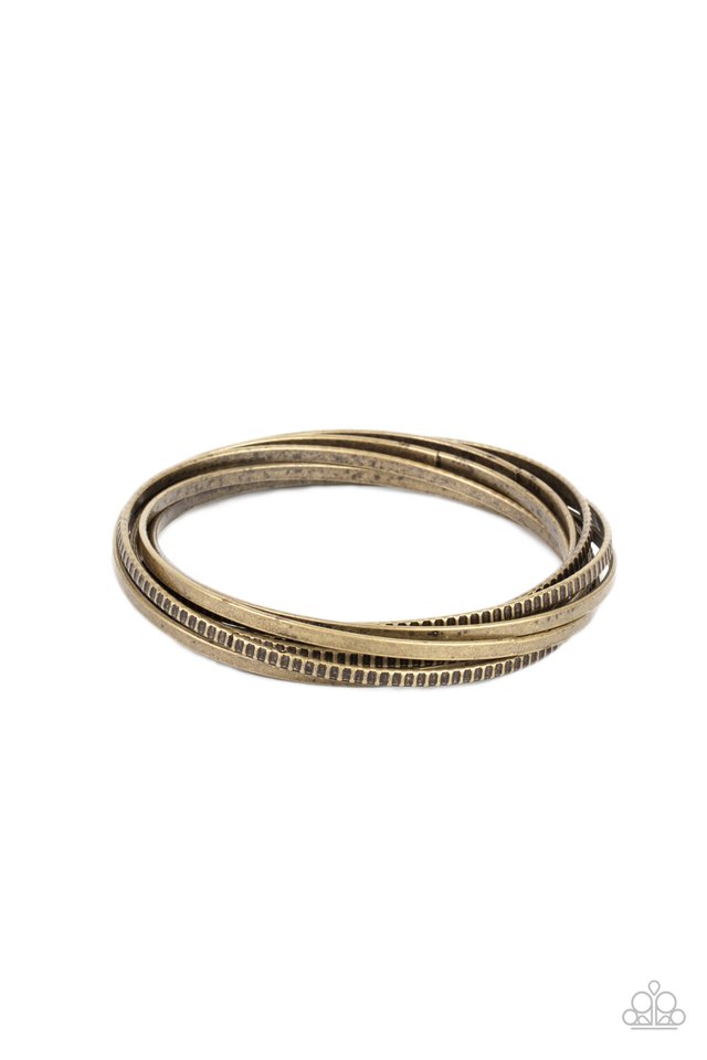 Trending in Tread - Brass - Paparazzi Bracelet Image