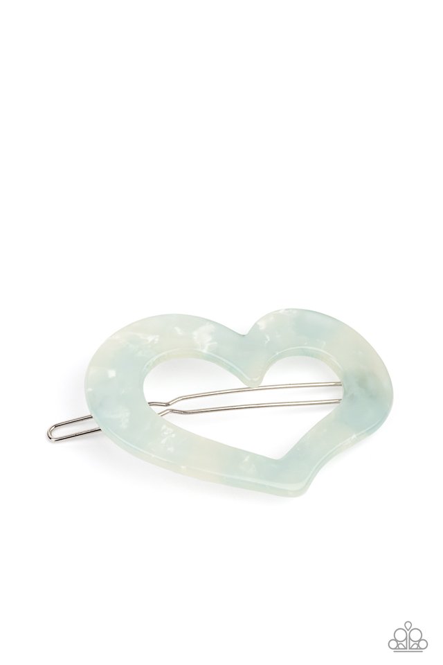 HEART Not to Love - Blue - Paparazzi Hair Accessories Image