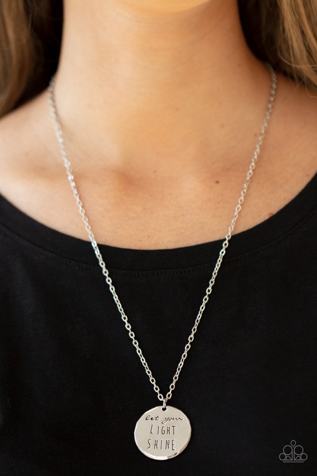 Light It Up - Silver - Paparazzi Necklace Image