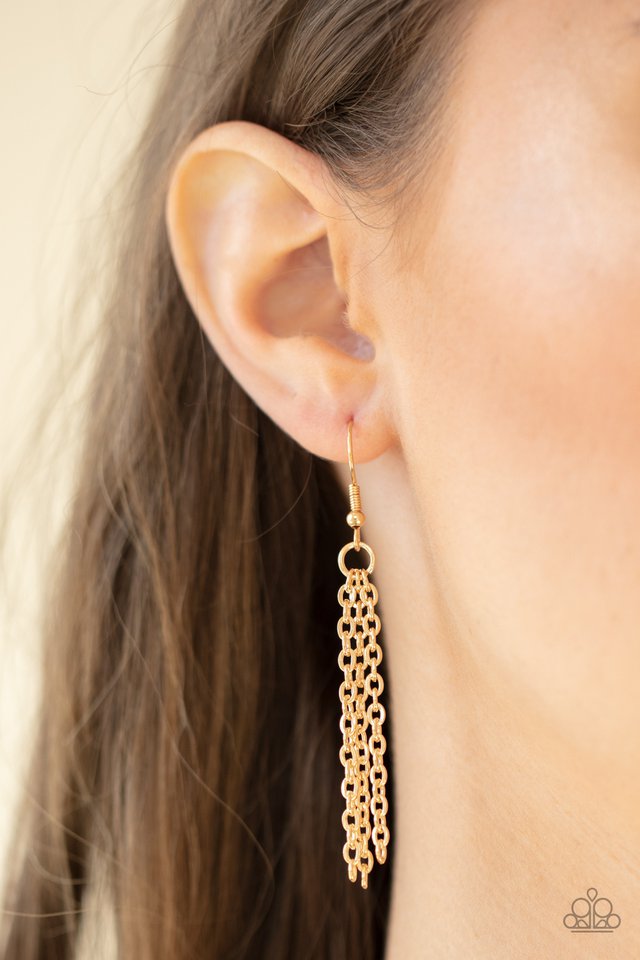 Light It Up - Gold - Paparazzi Necklace Image