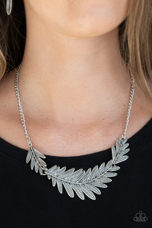 Queen of the QUILL - Silver - Paparazzi Necklace Image