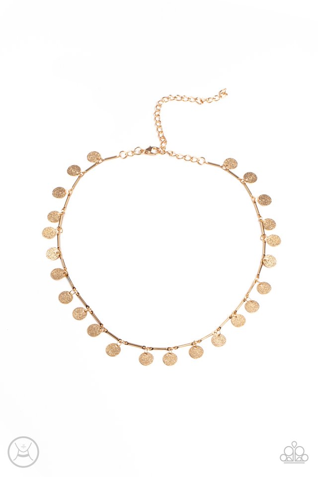 ​Musically Minimalist - Gold - Paparazzi Necklace Image