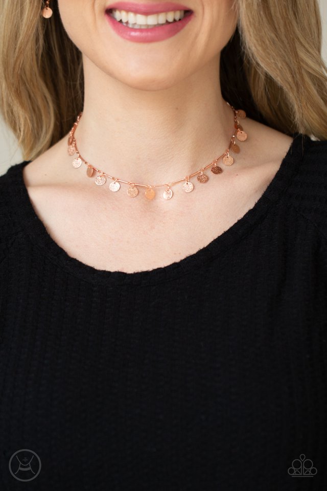 ​Musically Minimalist - Copper - Paparazzi Necklace Image