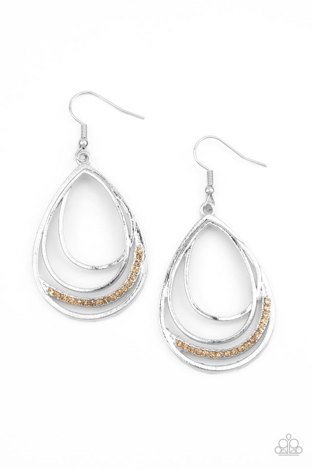 Outrageously Opulent - Brown - Paparazzi Earring Image