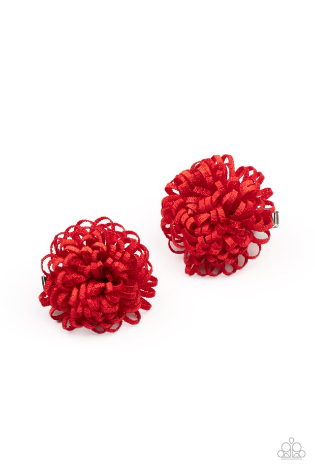 Pretty in Posy - Red - Paparazzi Hair Accessories Image