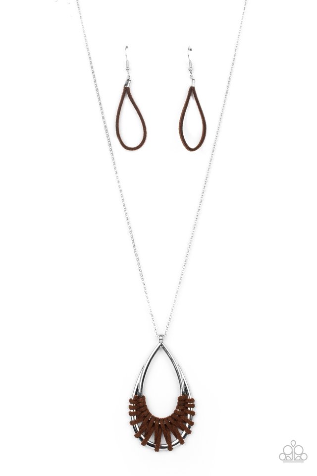 ​Homespun Artifact - Brown - Paparazzi Necklace Image