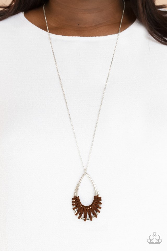 ​Homespun Artifact - Brown - Paparazzi Necklace Image