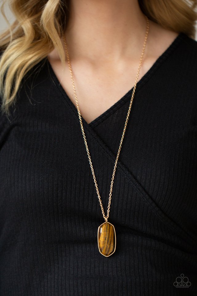 Elemental Elegance - Brown - Paparazzi Necklace Image