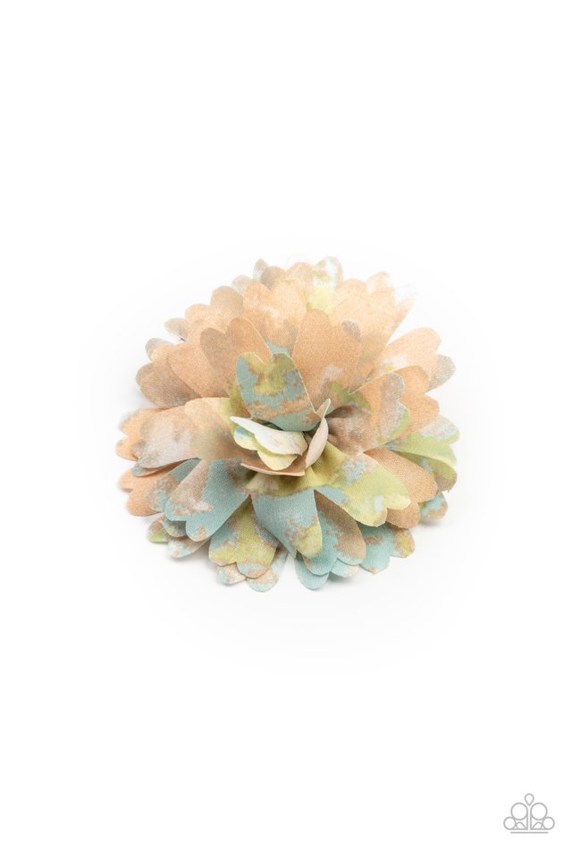 Tie Dyed Eden - Orange - Paparazzi Hair Accessories Image