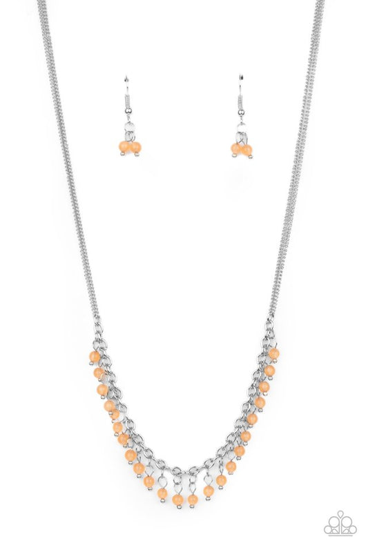 ​DEW a Double Take - Orange - Paparazzi Necklace Image