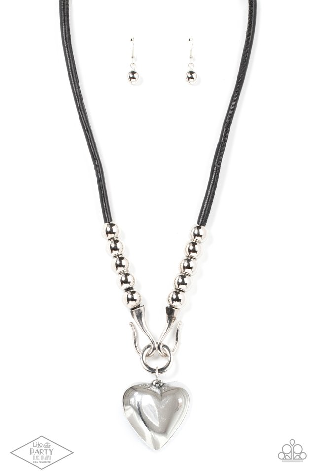 Forbidden Love - Black - Paparazzi Necklace Image