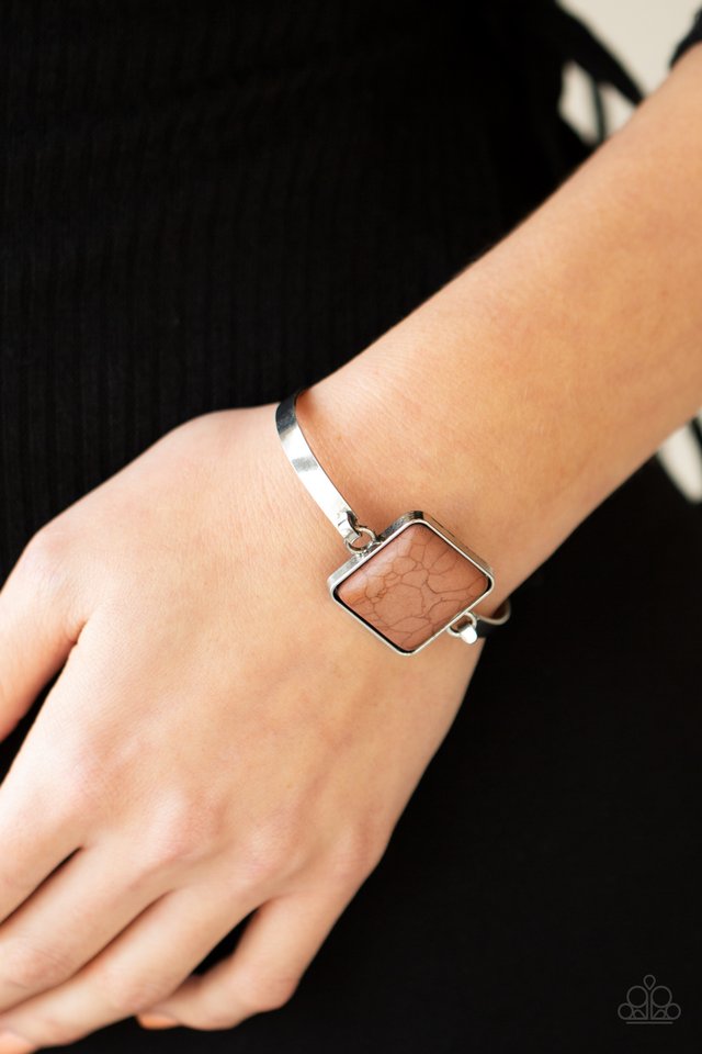 Turning a CORNERSTONE - Brown - Paparazzi Bracelet Image