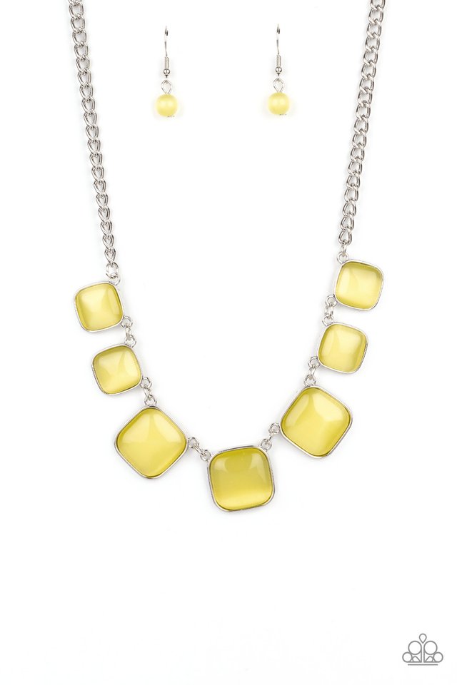 Aura Allure - Yellow - Paparazzi Necklace Image
