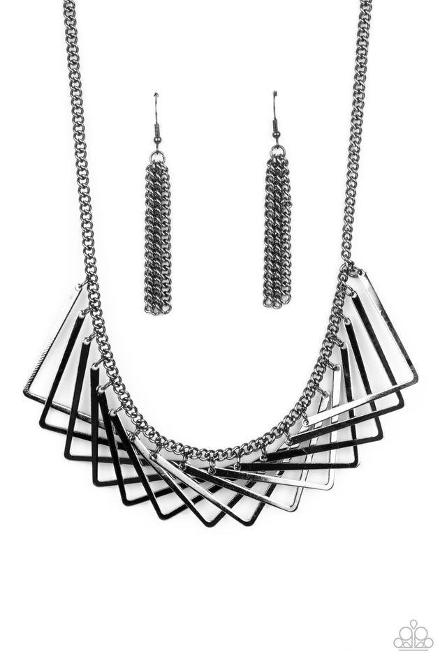​Metro Mirage - Black - Paparazzi Necklace Image