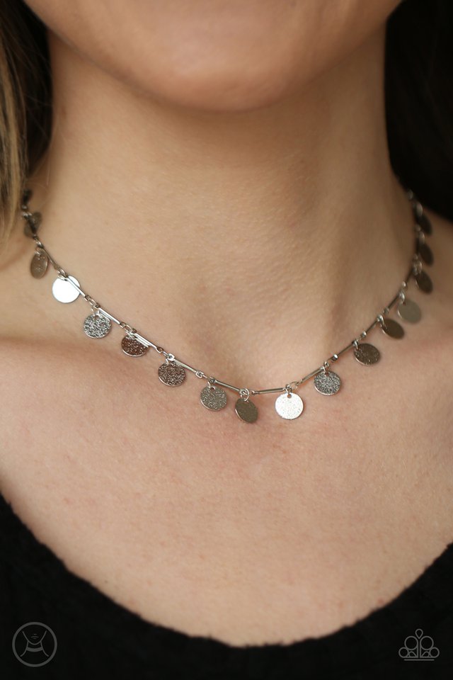 Musically Minimalist - Silver - Paparazzi Necklace Image