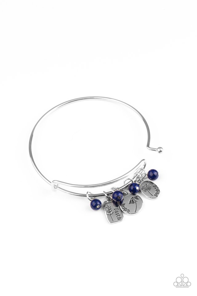 ​GROWING Strong - Blue - Paparazzi Bracelet Image