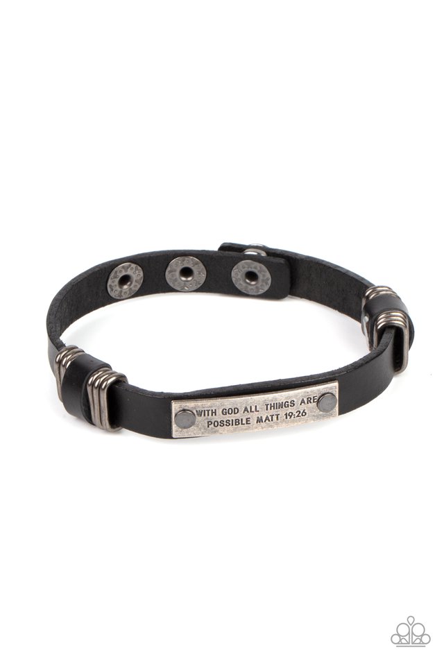 Make It Possible - Black - Paparazzi Bracelet Image