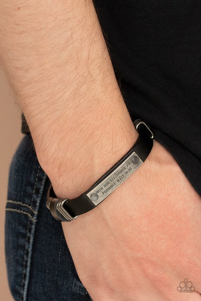 Make It Possible - Black - Paparazzi Bracelet Image