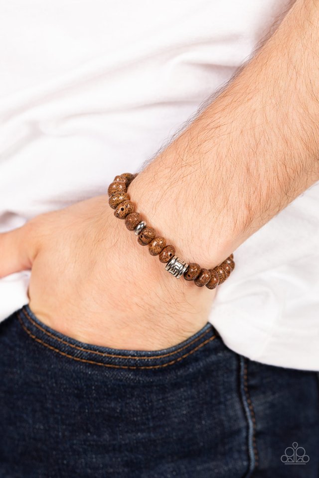 Natural State of Mind - Brown - Paparazzi Bracelet Image